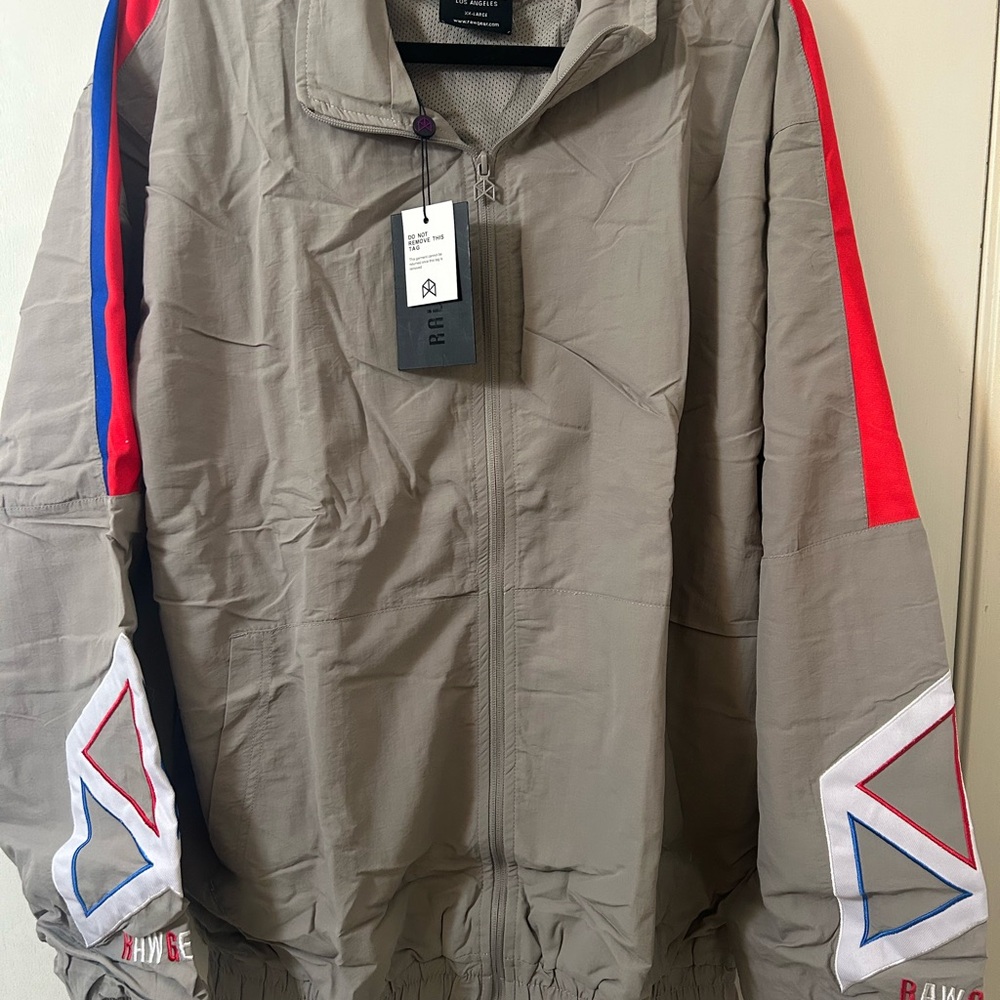 NWT RawGear windbreaker grey jacket XXL